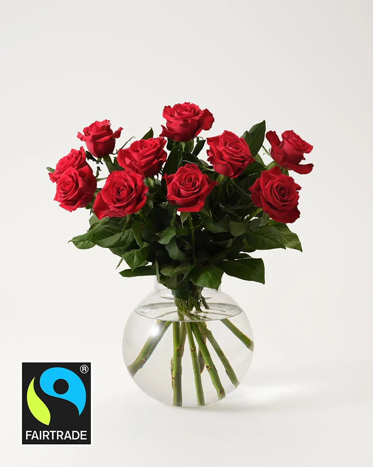 skicka blommor utomlands med rosor